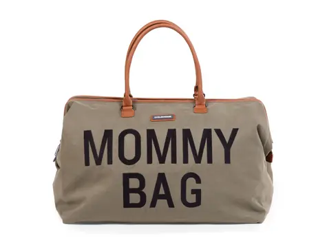 Childhome Prebaľovacia taška Mommy Bag Canvas Khaki / 55 x 30 x 40 cm / nosnosť 5 kg