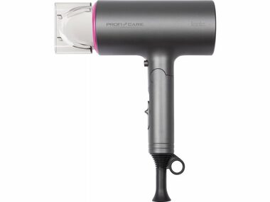 ProfiCare HT 3073 ružová / Cestovný fén / 1600W / 3 teploty / Ionizácia / Cool Shot / Sklopná rukoväť