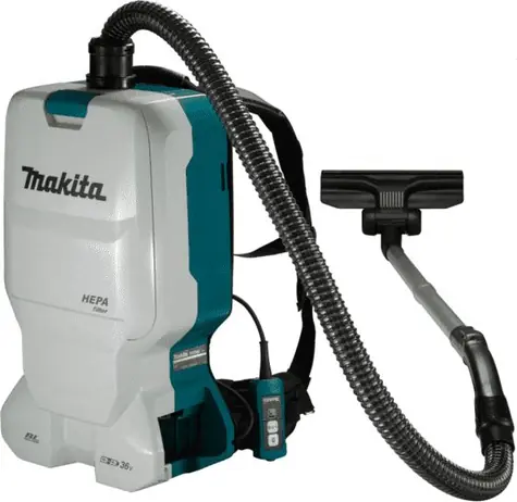 Makita DVC660Z / Aku chrbtový vysávač / 2x18V / 5.5 L / HEPA / až 70 minút / 2x 6.0 mAh