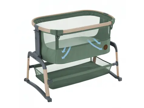 Maxi-Cosi Iora Air Beyond Green / postieľka prenosná / od narodenia do 9 kg (cca do 6 mesiacov)