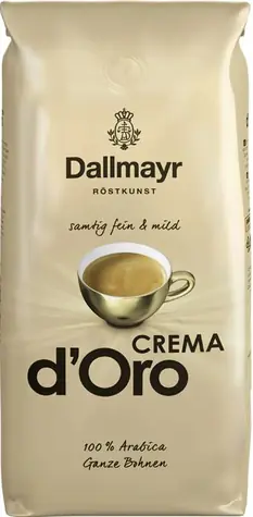 Dallmayr Crema d´Oro 1 kg / Zrnková káva / 100% Arabica