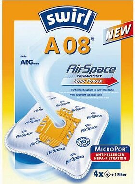Swirl A 08 (A09) MP Plus AirSpace vrecká do vysávača / textilné / univerzálne / 4ks