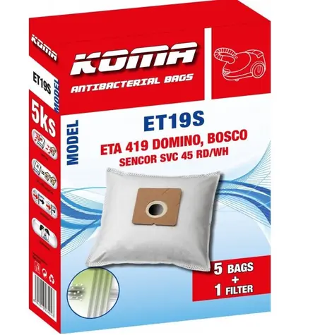 KOMA ET19S Vrecká do vysávača ETA Domino 1419 / 5ks