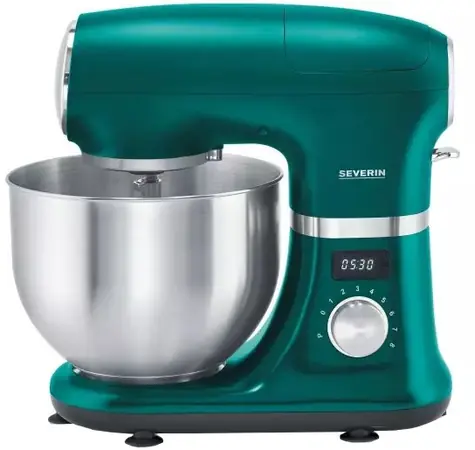 Severin KM 3896 zelená / Kuchynský robot / 1000W / 5.5 l / 8 rýchlostí