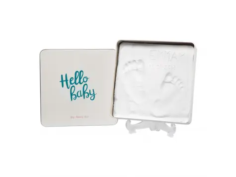 Baby Art Magic Box Square Essentials / Rámček s vekom a stojanom pre odtlačok ručičky alebo nožičky