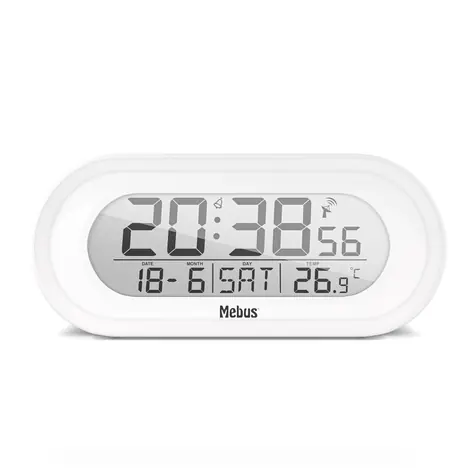 Mebus 25808 Radio alarm clock / Rádiom riadený budík / 2 x AAA 