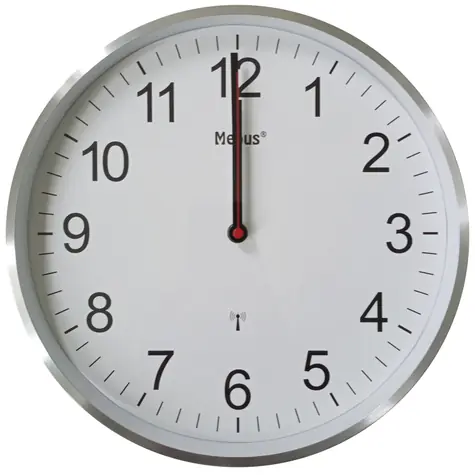 Mebus 19411 - Rádiom riadené nástenné hodiny / 30 cm / 1x AA