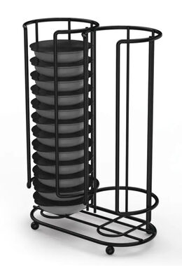 Xavax Barista stojan/držiak pre 26 kapsúl Tassimo / kovový / matná čierna