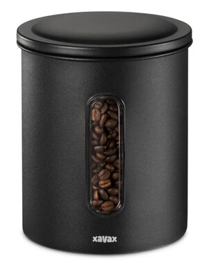 Xavax Barista dóza na 500 g zrnkovej kávy alebo 700 g mletej kávy / vzduchotesná / matná čierna