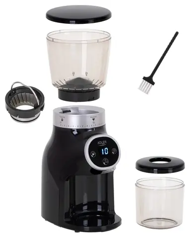 Adler AD 4450 čierna / elektrický mlynček na kávu / 300W / 300 g / až 15 šálok / kábel 80cm