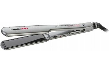 Babyliss BAB2073EPE strieborná / Profesionálna žehlička na vlasy / doštičky 38x120mm / 5 teplôt 115 ° - 230 ° C  