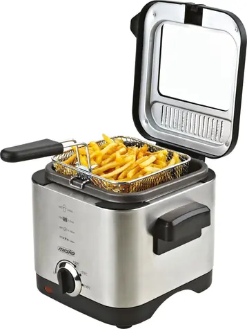 Mesko MS 4910 čierno strieborná / Fritéza / 900 W / olej 1.5 L