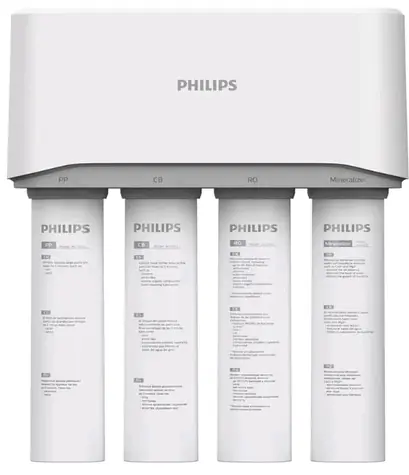 Philips AUT3268 / poddrezový filtračný systém / 2 filtre - aktívne uhlie + polyfenylén / prietok 2.1 l/min