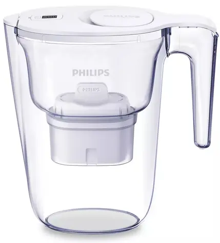 Philips AWP2933WHT biela / filtračná kanvica / 2.6 l / Micro X-Clean Softening + filter / s časovačom