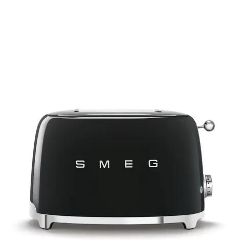 SMEG 50's Retro Style čierna / Hriankovač / 950 W / 2 sloty / 2 hrianky / 6 stupňov opečenia