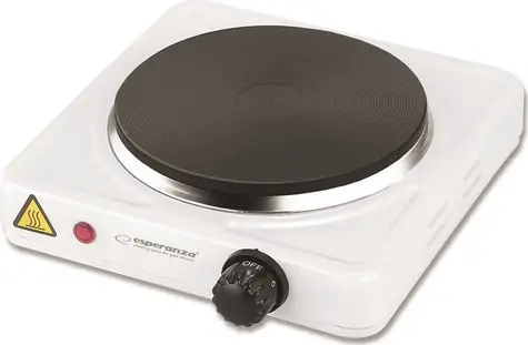 Esperanza EKH013W elektrický varič biela / 1 platňa / 1000W / 5 teplotných stupňov