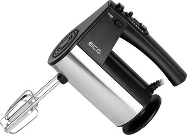 ECG RS 5011 strieborná / ručný mixér / 500W / 10 rýchlostí / turbo / šľahanie / hnetenie / metly + háky 