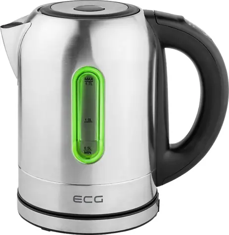 ECG RK 1785 Colore strieborná / rýchlovarná kanvica / 2200W / 1.7 L / nerez 