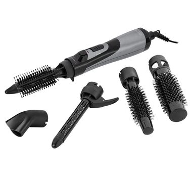 ECG HK 1050 čierna / Teplovzdušná kulma / 1000W / 5 odnímateľných nástavcov / 2 teploty & rýchlosti / dopredaj