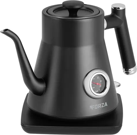 ECG Forza 5000 Pour over NERO čierna / rýchlovarná kanvica / 1000 W / 0.8 L / husí krk / nerez 