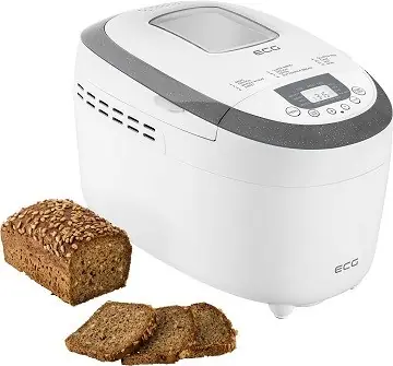 ECG PCB 82120 biela / Domáca pekáreň / 850 W / max. veľkosť chleba 1.25 kg / 12 programov 