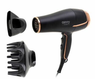 Camry CR 2255 čierna / Fén na vlasy / 2200 W / 3 teploty / 2 rýchlosti