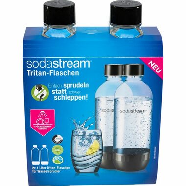 SodaStream Fľaša Tritan 2 x 1l čierna 