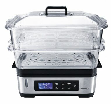 Steba DG 2 / Parný hrniec / 1200 W / 6 L / 2 parné misy / časovač 