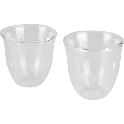 DeLonghi DLSC310 sada pohárov na espresso / 2ks / 90 ml / termopoháre / borosilikátové sklo / dopredaj