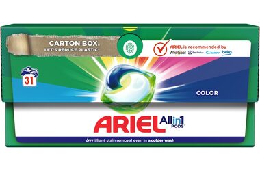 Ariel All-in-1 Pods Color 31 kapsúl / Gélové kapsule na farebnú bielizeň 