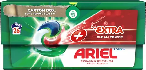Ariel Extra Clean Power 26 kapsúl / Gélové kapsule univerzálne na pranie 