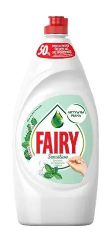 Fairy Sensitive Teatree &amp; Mint 900 ml / Prostriedok na umývanie riadu