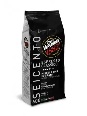 Vergnano Espresso Classico 600 1 kg / Zrnková káva / 60% Arabica &amp; 40% Robusta