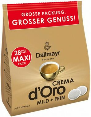 Dallmayr Crema Oro Mild &amp; Fein Intensa pod Senseo 28 ks / Pod Senseo / 100% Arabica