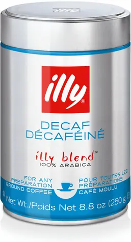 Illy Espresso bez kofeínu 250 g / Mletá káva / 100% Arabica / Plechovka
