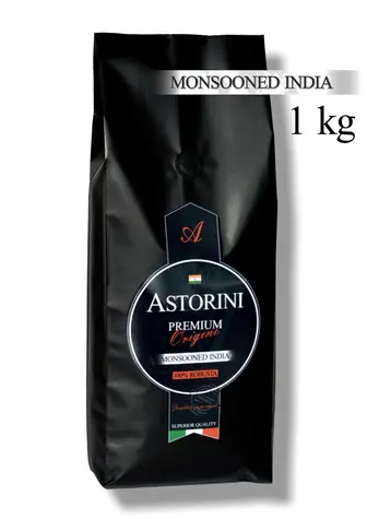 Astorini Premium Monsooned India 1 kg / Zrnková káva / 100% Robusta
