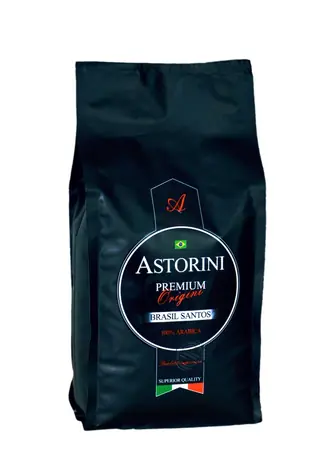 Astorini Premium Brasil Santos 500 g / Zrnková káva / 100% Arabica 
