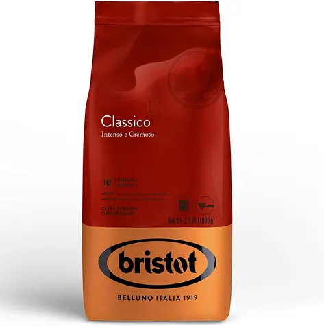 Bristot Classico 1 kg / Zrnková káva / 20% Arabica &amp; 80% Robusta