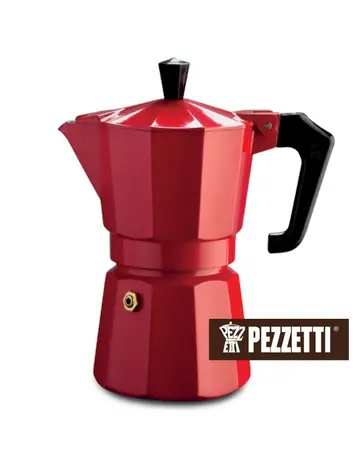 Pezzetti ItalExpress Moka kanvica na 6 šálok červená / 300 ml / dopredaj