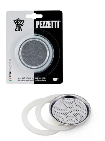 Pezzetti Sada tesnení pre nerezové moká kanvice na 2 šálky / dopredaj
