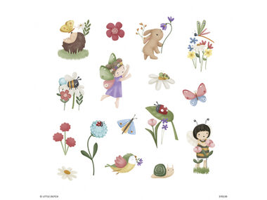 Little Dutch Detské tetovanie Rosa &amp; Friends / od 3 rokov