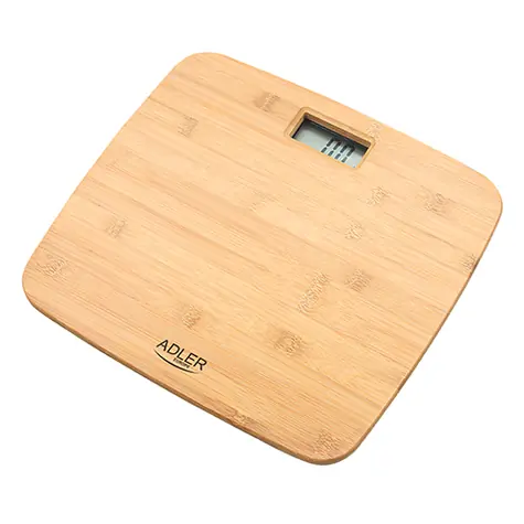 Adler AD 8173 hnedá / Osobná váha / do 150 kg / LCD / bambus