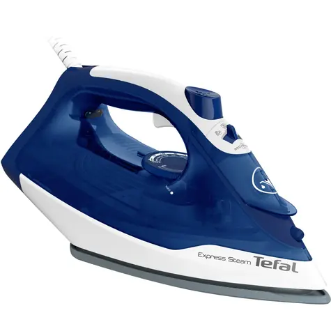 TEFAL FV2838E0 modro-biela / Naparovacia žehlička / 2400 W / 40 g/min / 270 ml