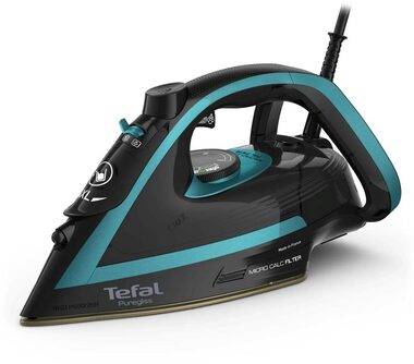 TEFAL FV8066E0 Puregliss čeno-modrá / Naparovacia žehlička / 3000 W / 50g/min / 270 ml