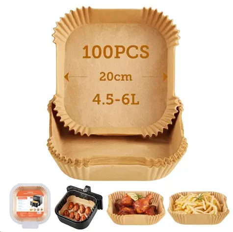 Cosori Papierové formy pre teplovzdušné fritézy 20 cm / 100 ks / 4.5-6L