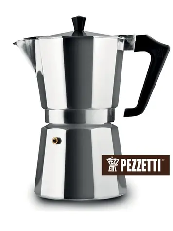 Pezzetti ItalExpress Moka kanvica 9 šálok strieborná / 450 ml