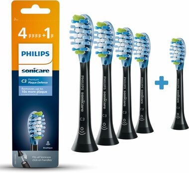 Philips Sonicare C3 Premium Plaque Defence HX9045/33 čierna (5 ks) / Náhradná hlavica pre kefku 