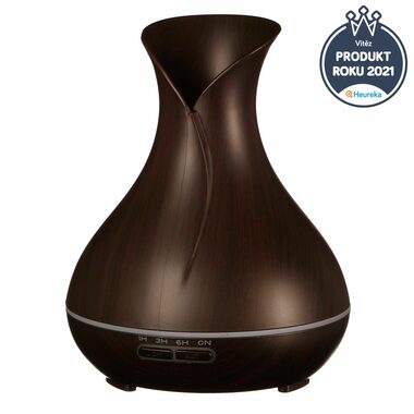 SIXTOL Vulcan tmavé drevo / Aróma difúzer / 350ml / 12 W 