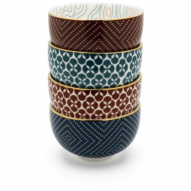Bredemeijer Pucheng misky na čaj 4ks / 0.2l / porcelán