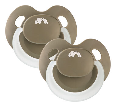 BEBECONFORT Cumlík silikónový Physio Air Eco svietiaci 2ks 0m+ Green / od 0 mesiacov